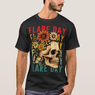 Flare Day Fibromyalgie Dysautonomie Schedel Onzich T-shirt