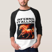 Flare Gallop: Oranje Paard met Inferno Mane T-shirt (Voorkant)