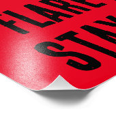 Flare in uitvoering. Blijf 200 meter achter. Foto Afdruk (Hoek)