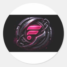 Flare Magenta Vault Zegel Sticker