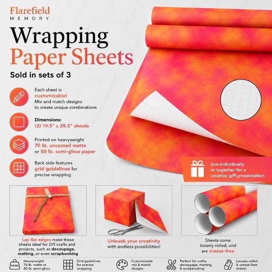 Flarefield Memory Inpakpapier Vel