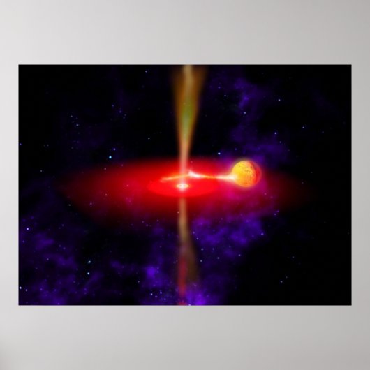 Flaring Black Hole Poster (Voorkant)