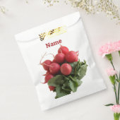 Flaring Red Radish Bunch Bedankzakje (Gezegeld)