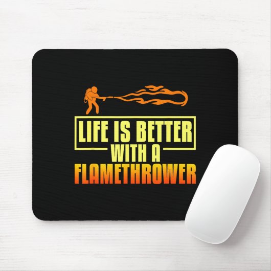 Flarower Gun Fire Thrower Flame Wean Quotes  Muismat (Met muis)