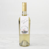 Flaschen Anhänger , Weihnachtsbild mit Pferd Flessenhanger (Op fles)