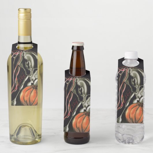 Flaschenanhänger Halloween Party, Geisterpferd Flessenhanger (In situ)