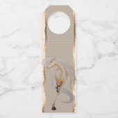 Flaschenanhänger mit edlem Pferdemotiv Flessenhanger (Achterkant)