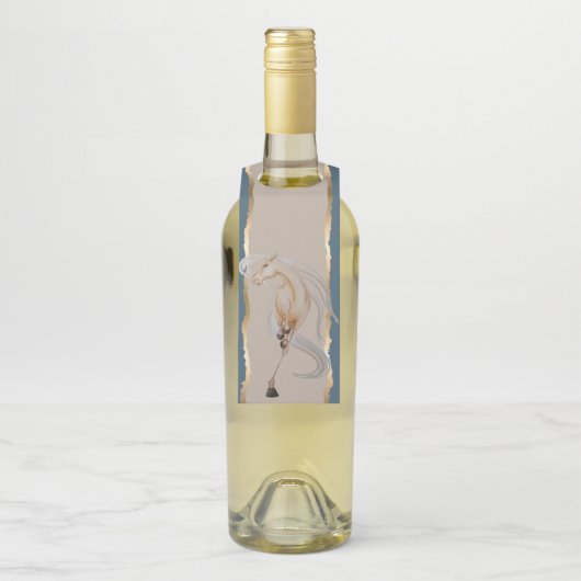 Flaschenanhänger mit edlem Pferdemotiv Flessenhanger (Op fles)