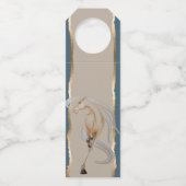 Flaschenanhänger mit edlem Pferdemotiv Flessenhanger (Voorkant)