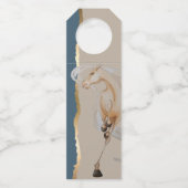 Flaschenanhänger mit edlem Pferdemotiv Flessenhanger (Achterkant)