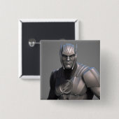 Flash Alternate Vierkante Button 5,1 Cm (Voorkant /achterkant)