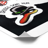 Flash-blad voor Tattoo met skinhead Poster (Hoek)