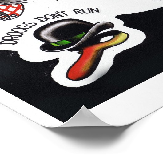 Flash-blad voor Tattoo met skinhead Poster (Hoek)