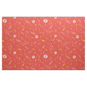 Flash Bliksem Icon en Doodle Patroon Stof (Fat Quarter)