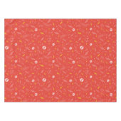 Flash Bliksem Icon en Doodle Patroon Tafelkleed (Voorkant (Horizontaal))