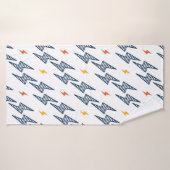Flash. Bliksembolt naadloos patroon. Achtergrond Badhanddoek (Badhanddoek)