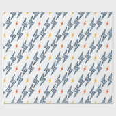 Flash. Bliksembolt naadloos patroon. Achtergrond Cadeaupapier (Vlak)