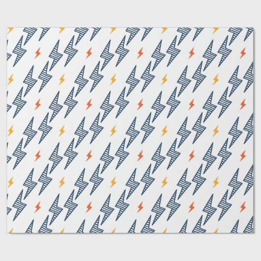 Flash. Bliksembolt naadloos patroon. Achtergrond Cadeaupapier (Vlak)