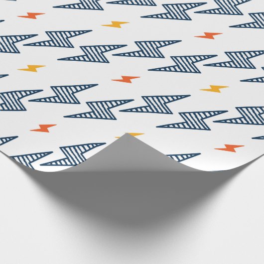 Flash. Bliksembolt naadloos patroon. Achtergrond Cadeaupapier (Hoek)