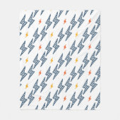 Flash. Bliksembolt naadloos patroon. Achtergrond Fleece Deken (Voorkant)