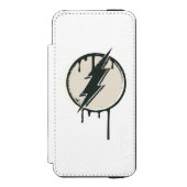 Flash Bolt Paint Grunge Incipio iPhone Portemonnee Hoesje (Voorkant Agenda)