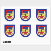 FLASH/DUI 3RD SQUADRON 73RD CAVALRY-STICKERS VIERKANTE STICKER (Vel)