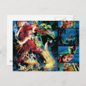 Flash- en Groene Lantern-paneel Briefkaart (Voorkant / Achterkant)