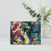 Flash- en Groene Lantern-paneel Briefkaart (Staand voorkant)