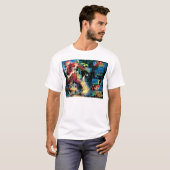 Flash- en Groene Lantern-paneel T-shirt (Voorkant volledig)