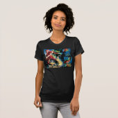 Flash- en Groene Lantern-paneel T-shirt (Voorkant volledig)