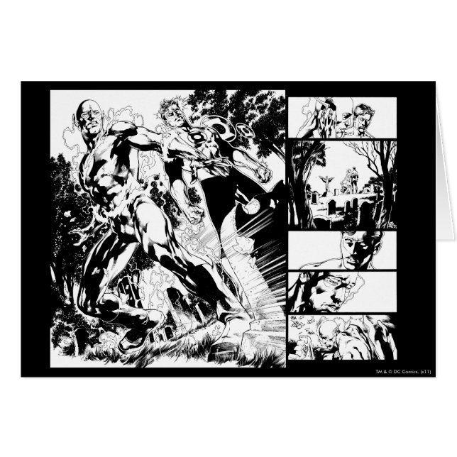 Flash- en Groene Lantern Panel 2 (Voorkant Horizontaal)