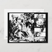 Flash- en Groene Lantern Panel 2 Briefkaart (Voorkant / Achterkant)