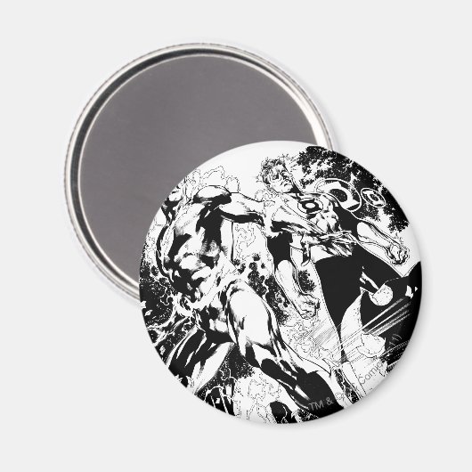 Flash- en Groene Lantern Panel 2 Magneet (Voorkant / Achterkant)