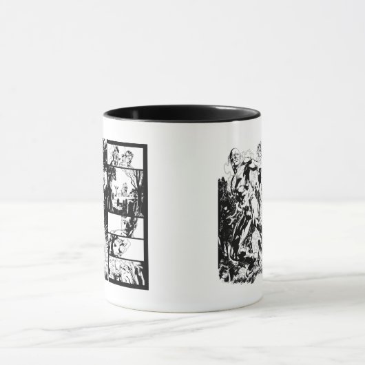 Flash- en Groene Lantern Panel 2 Mok (Midden)