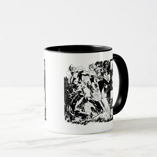 Flash- en Groene Lantern Panel 2 Mok (Voorkant rechts)