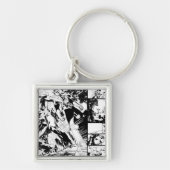 Flash- en Groene Lantern Panel 2 Sleutelhanger (Voorkant)