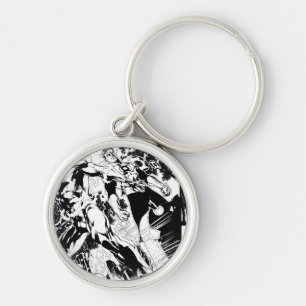 Flash- en Groene Lantern Panel 2 Sleutelhanger