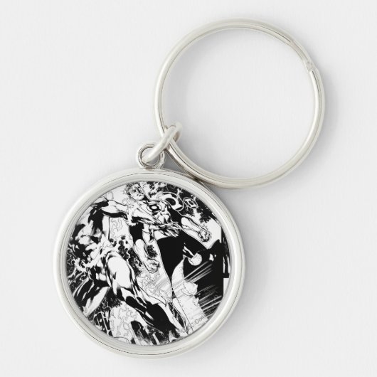 Flash- en Groene Lantern Panel 2 Sleutelhanger (Voorkant)