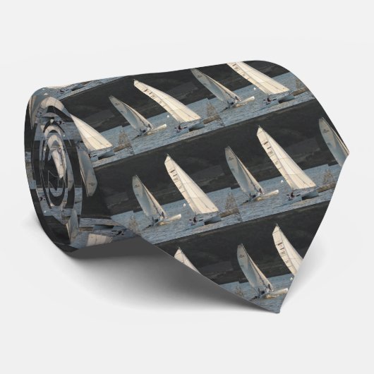 Flash- en Wings-trimarans Stropdas (Opgerold)