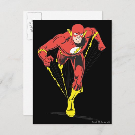 Flash gaat vooruit briefkaart (Voorkant / Achterkant)