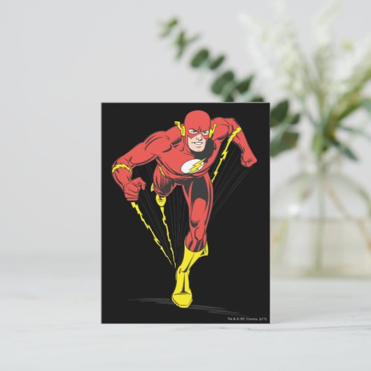 Flash gaat vooruit briefkaart (Staand voorkant)