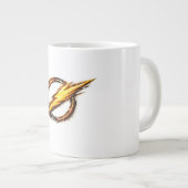 Flash geïnspireerd logo grote koffiekop (Voorkant rechts)