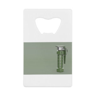 Flash granaat creditkaart flessenopener