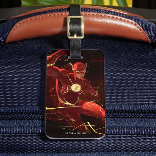 Flash-illustratie van oneindige crisis bagagelabel (Voorkant Insitu 2)