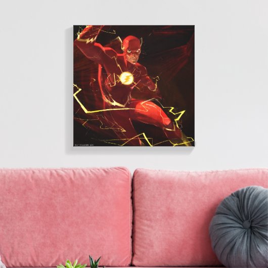 Flash-illustratie van oneindige crisis canvas afdruk (Insitu (Woonkamer))