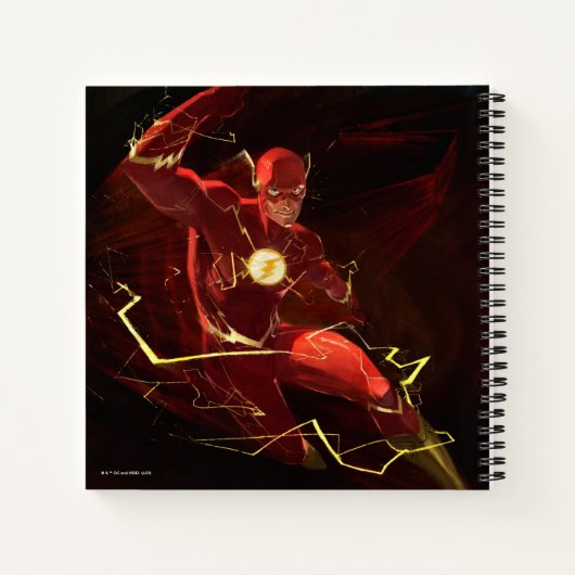 Flash-illustratie van oneindige crisis notitieboek (Achterkant)