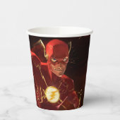 Flash-illustratie van oneindige crisis papieren bekers (Links)