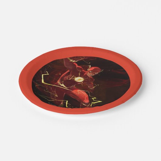 Flash-illustratie van oneindige crisis papieren bordje (Gekanteld)