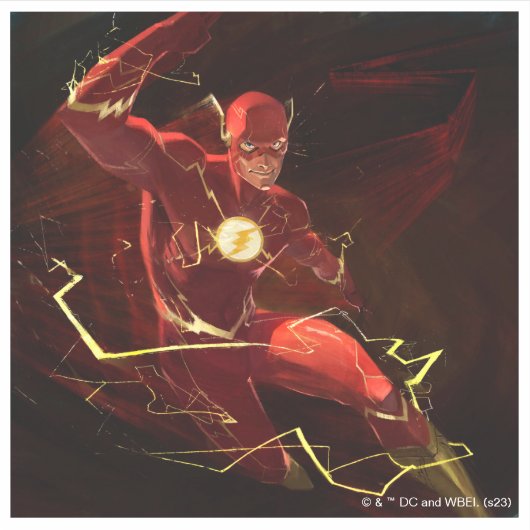 Flash-illustratie van oneindige crisis sticker (Voorkant)