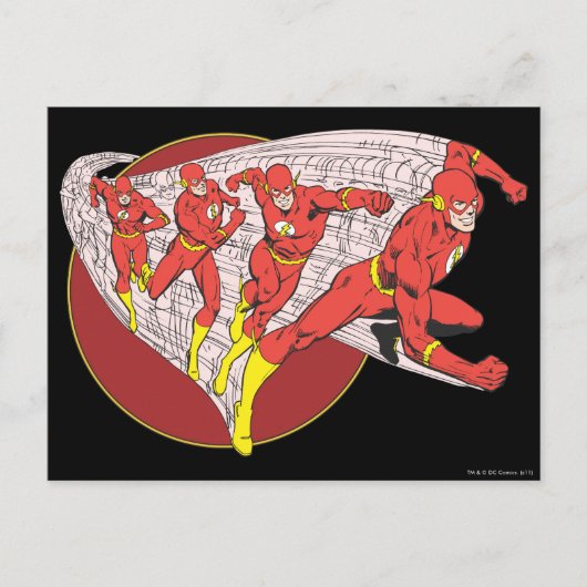 Flash in beweging briefkaart (Voorkant)